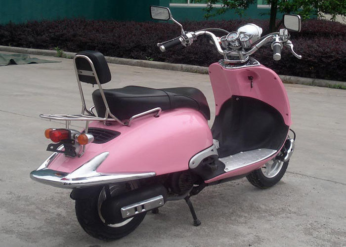 গোলাপী রঙের প্রাপ্তবয়স্ক 50cc মোটরক্রস বাইক 2 আসন মিনি স্ট্রিট বাইক লেডি