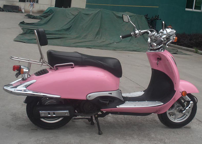 গোলাপী রঙের প্রাপ্তবয়স্ক 50cc মোটরক্রস বাইক 2 আসন মিনি স্ট্রিট বাইক লেডি