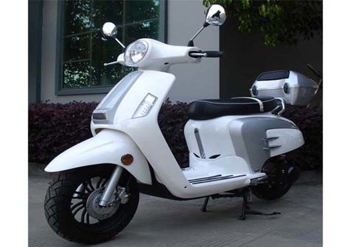 চক্র হেডলাইট প্রাপ্তবয়স্ক মোটর স্কুটার 150cc দুটি রিয়ার ভিউ মিনার স্বয়ংক্রিয় ট্রান্সমিশন
