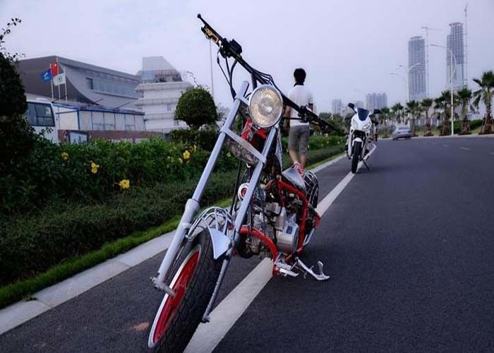 স্পাইডারম্যান স্টাইল 50 সি সি স্ট্রিট লিগ্যাল মোটরসাইকেল, কাস্টম হার্লি চপ্পার্স 1২ ভি ব্যাটারি 3L ট্যাঙ্ক