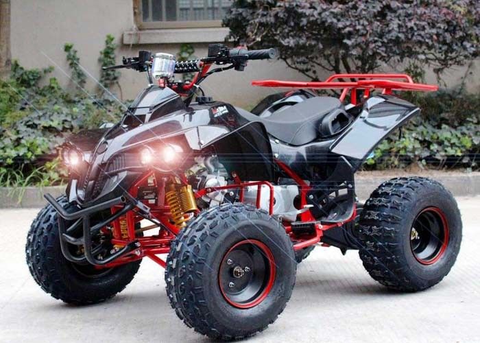 একক সিলিন্ডার 125cc এটিভি চতুর্ভুজ সাইকেল চার চাকা 4 রিয়ার র্যাক / উজ্জ্বল হেডলাইট সঙ্গে 4 এক্স 4
