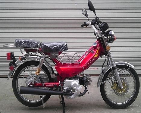 50CC সিডিআই কিক স্টার্ট গ্যাস চালিত মোটরসাইকেল ফ্রন্ট ডিস্ক / রিয়ার ড্রাম ব্রেক এয়ার কুলড