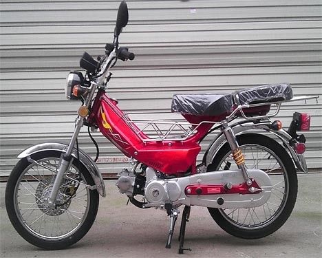 50CC সিডিআই কিক স্টার্ট গ্যাস চালিত মোটরসাইকেল ফ্রন্ট ডিস্ক / রিয়ার ড্রাম ব্রেক এয়ার কুলড