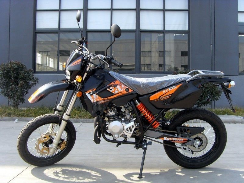 4 স্ট্রোক 50cc স্পোর্টস মোটরসাইকেল সিগন্যাল লাইটস, একক সিলিন্ডার মোটরসাইকেল এয়ার কুলড