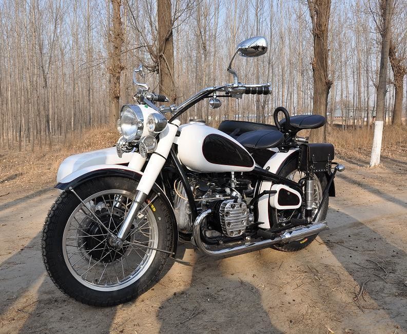 Changjiang স্টাইল 750cc উচ্চ চালিত মোটরসাইকেল ডাবল ইঞ্জিন মোটরসাইকেল 3 আসন সঙ্গে