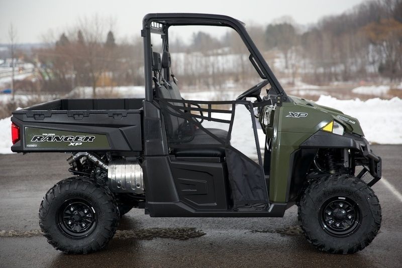 Polaris রঞ্জার XP 900 উইন্ডশীল্ড এবং দরজা সঙ্গে Sage সবুজ গ্যাস ইউটিলিটি যানবাহন