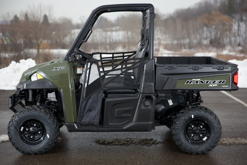 Polaris রঞ্জার XP 900 উইন্ডশীল্ড এবং দরজা সঙ্গে Sage সবুজ গ্যাস ইউটিলিটি যানবাহন