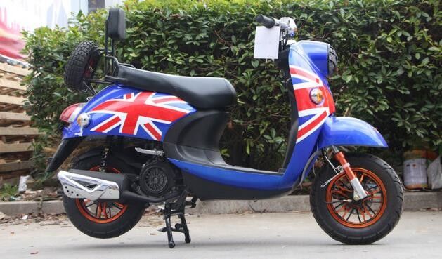 স্ট্রোক এয়ার কুল্ড 150cc অ্যাডাল্ট মোটর স্কুটার ফ্রন্ট ডিস্ক রিয়ার ড্রাম ব্রেক
