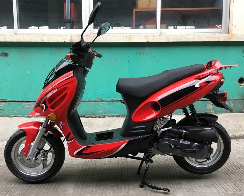 50cc সিভিটি জোরপূর্বক এয়ার কুলড মিনি বাইক স্কুটার ফ্রন্ট ডিস্ক রিয়ার ড্রাম ব্রেক