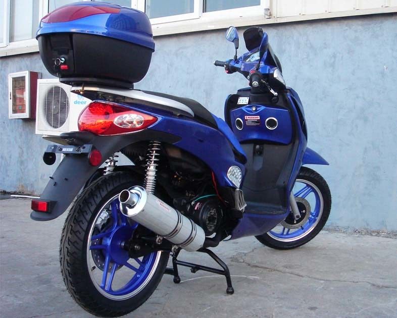 150CC একা সিলিন্ডার এয়ার কুল অ্যাডাল্ট মোটর স্কুটার 4 স্ট্রোক স্কুটার স্বয়ংক্রিয় ক্লাচ
