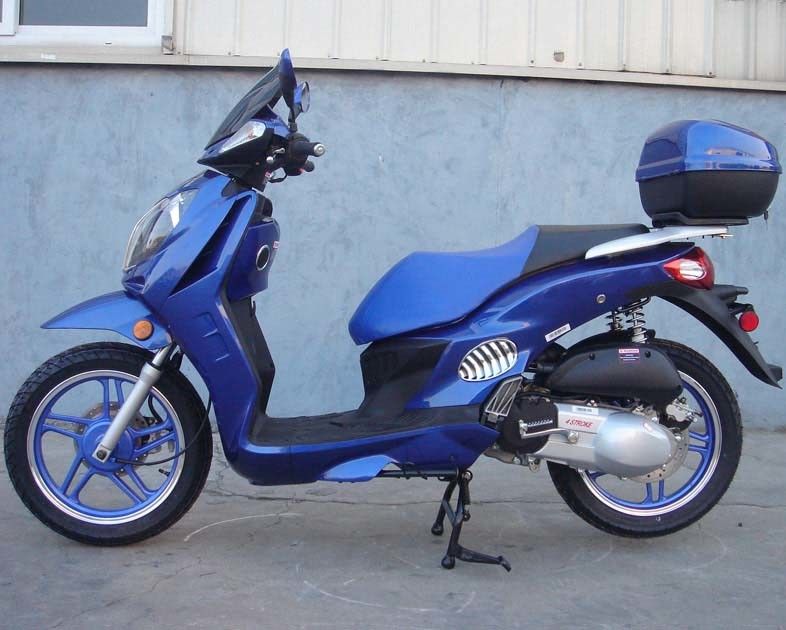 150CC একা সিলিন্ডার এয়ার কুল অ্যাডাল্ট মোটর স্কুটার 4 স্ট্রোক স্কুটার স্বয়ংক্রিয় ক্লাচ