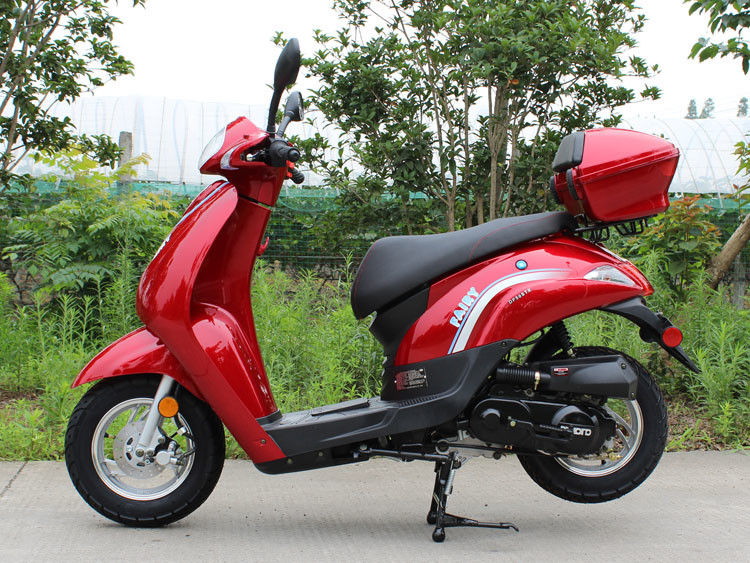 সিভিটি গিয়ার 50cc প্রাপ্তবয়স্ক মোটর স্কুটার অনুভূমিক প্রকার একক সিলিন্ডার এয়ার - শীতল