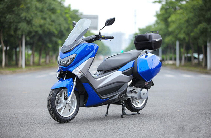 এয়ার কুলড অ্যাডাল্ট মোটর স্কুটার 85KM / এইচ ম্যাক্সিড গতি হাইড্রোলিক শক অ্যাবসারবার সহ